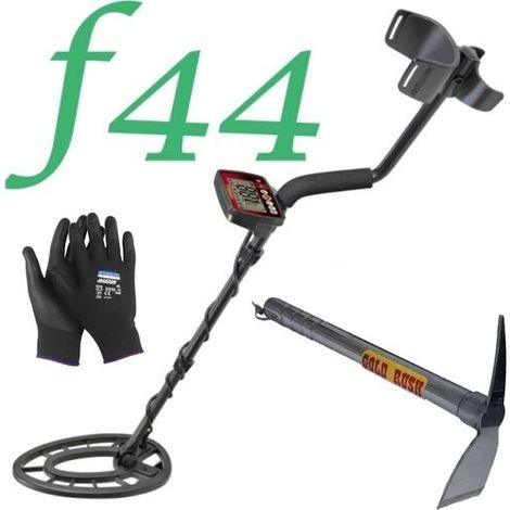 Fisher metal detector f44 bilanciamento automatico manuale piastra 11" + Picozza