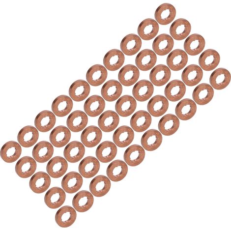 Kit de 50 joints plats en cuivre pour injecteurs marins, garniture d'étanchéité FS060077, pièces détachées bateau