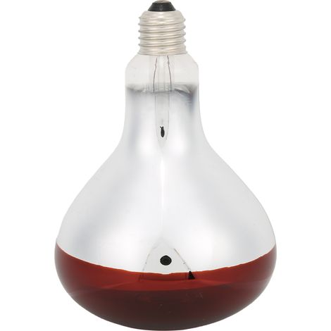 Ampoule chauffante infrarouge pour poussins, lampe chauffante rouge pour reptiles, idéale pour couveuse (220 V / 250 W). (1/5)