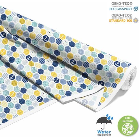 TESSUTI DECORATIVI PER ESTERNI OXFORD - motivo geometrico nautico (1/5)