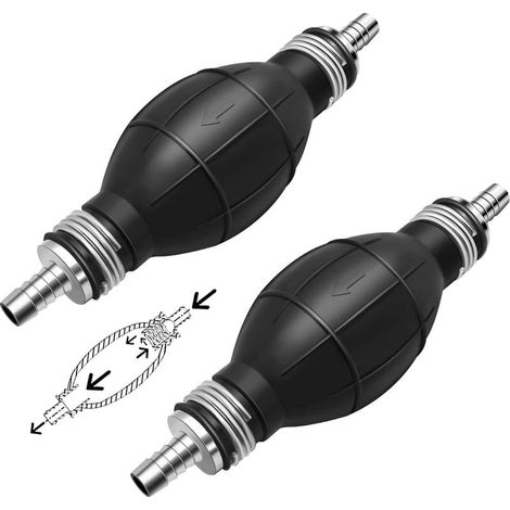 Two-part fuel pre-pump for cars/boats, hand pump for transferring diesel fuel, water and liquids for use in cars and gardens. (1/5)