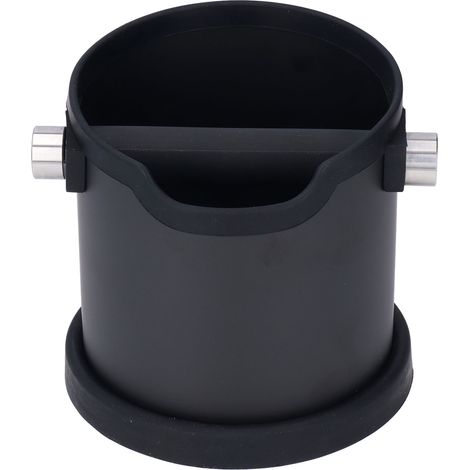 Boîte à marc de café en acier inoxydable avec fond antidérapant en silicone - Récipient de stockage pour marc (1/5)