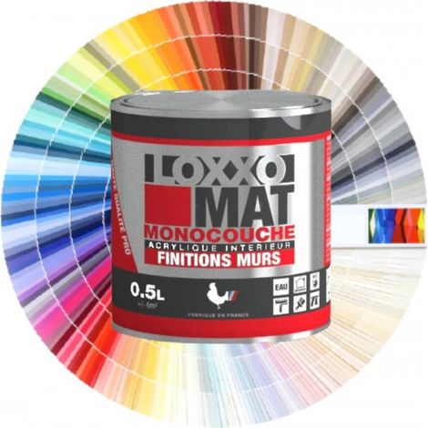 Peinture à base de résine acrylique mate LOXXO MAT Conditionnement: 0,5L - Couleur: SEVENTIES (1/2)