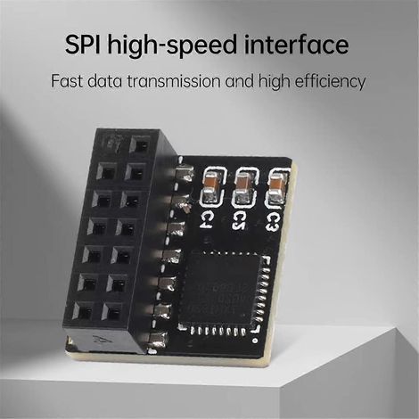 TPM 2.0 SPI Parallel-Verschlüsselungs-Sicherheitsmodul für ASUS-Schwarz