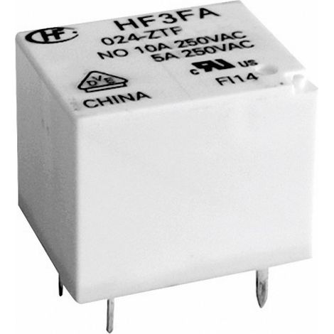 Hongfa HF3FA/005-ZTF Relais pour circuits imprimés 5 V/DC 10 A 1 inverseur (RT) 1 pc(s) S74310 (1/3)