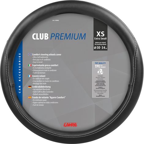 Club, coprivolante in Skeentex - XS - Ø 30/34 cm - Nero (1/2)