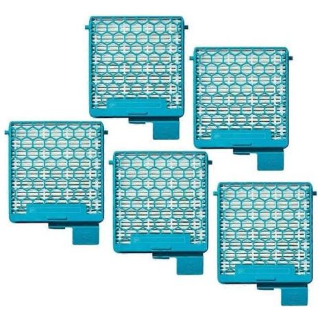 Lot de 5 filtres pour aspirateur Miele Boost CX1 - Pièces détachées - Filtre AirClean SF-HY 60 pour poussières fines - Filtre hygiénique (1/5)
