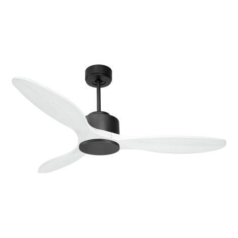 Modulo de KlassFan - Super destratificateur et ventilateur DC 132 cm Gris basalte pales bois blanc sans Lumière 25 à 40 m² (1/5)