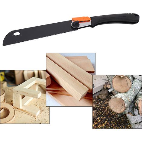 Ensemble de scies en téflon, petite scie pliante portative pour usage domestique, jardinage, arbres fruitiers, scie à main d'extérieur, scie forestière, scie manuelle rapide (1/5)