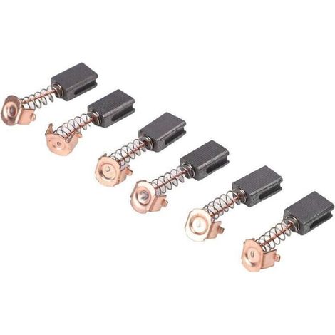 Lot de 6 balais de carbone 5 x 8 x 12 mm pour meuleuse d'angle G720 composant clé pour la fonctionnalité des outils électriques (1/4)