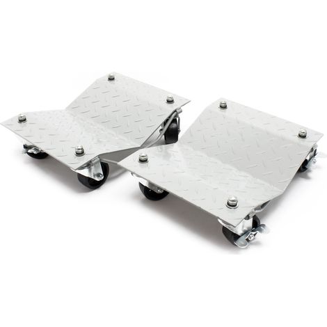 Carrello sottoruota sposta auto 2 pezzi Portata 680 kg l’uno Ausili di manovra Posizionatori (1/4)