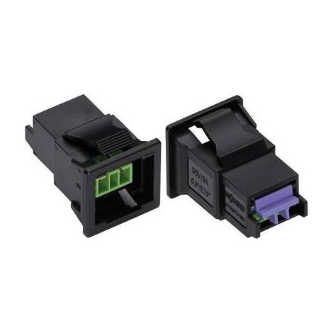 WAGO 893-2002 Connettore di alimentazione WINSTA KNX Presa dritta Tot poli: 2 3 A Verde 1 pz.