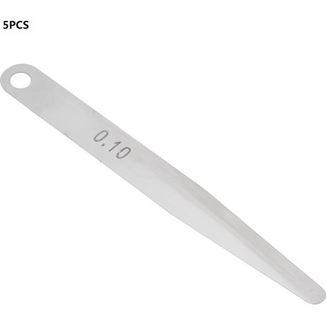 5 Stück 0,1 mm Fühlerlehren zur Messung der Fülldicke (metrische Fülldickenlehre, 0,1 mm) (1/5)