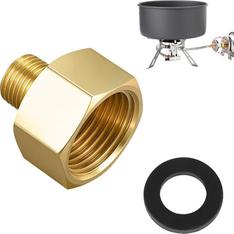 Raccord de gaz, Filetage Femelle Droite 1/2" G RH vers Filetage Mâle Gauche 1/4" G LH, Compatible avec Systèmes de Gaz Domestiques et Industriels (1/5)