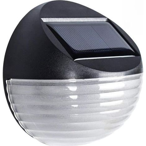 2 pièces Applique Murale Solaire à LED pour extérieur, imperméable, Blanc Chaud, idéal pour Un Jardin, Une clôture ou Une Cour (1/5)