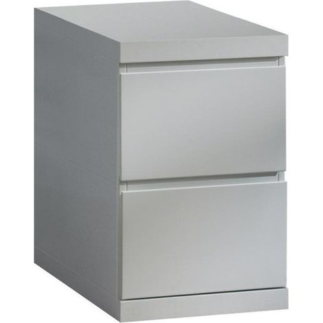 Caisson 2 tiroirs bois laqué blanc Lara (1/3)