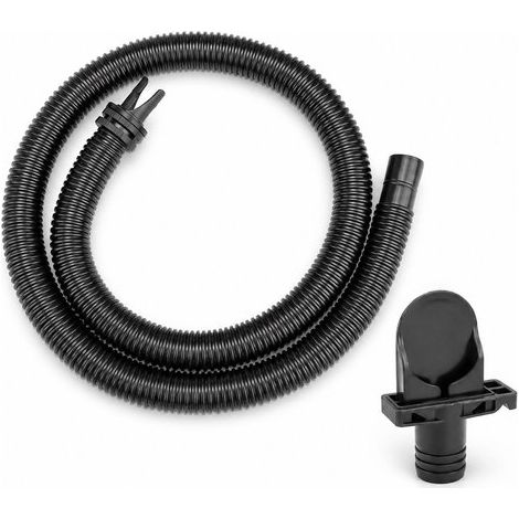Kit de tuyau gonflable universel pour spa à bulles, avec adaptateur et raccord Twist-Lock, tuyau d'alimentation d'air durable pour spa gonflable, noir (1/5)