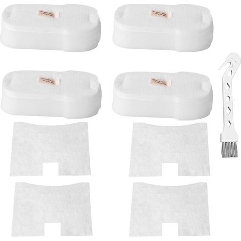 Filtre de rechange pour aspirateur filaire ultraléger Shark Stratos HZ3000 HZ3002 HZ3002C QS3000QBK, kit de filtres en mousse et feutre à 4 poteaux moteur, comparé à la pièce XFFKHZ3000 (1/3)