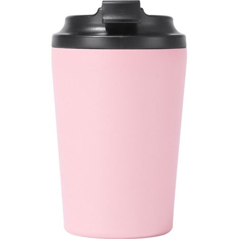 Mini tazza da caffè in acciaio inossidabile 304 con isolamento termico, tazza portatile e anti-perdita per auto (rosa) (1/3)