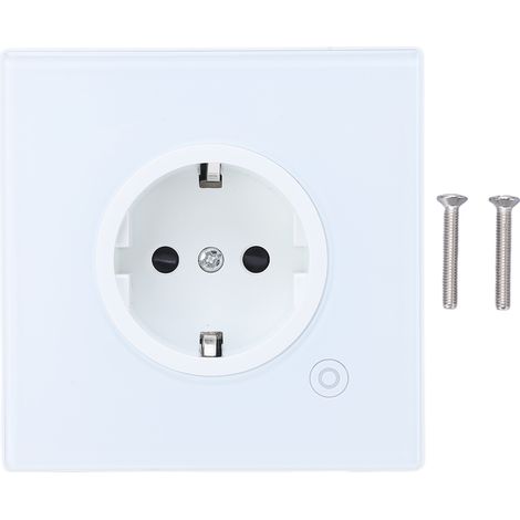 Smart Socket Outlet 16A 1 Way Intelligent Wall Timing Panel White EU Plug 95‑245V WK‑EU16M(for ZigBee Type) (1/5)