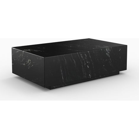 Mesa de centro rectangular de mármol negro - Izaé (1/4)