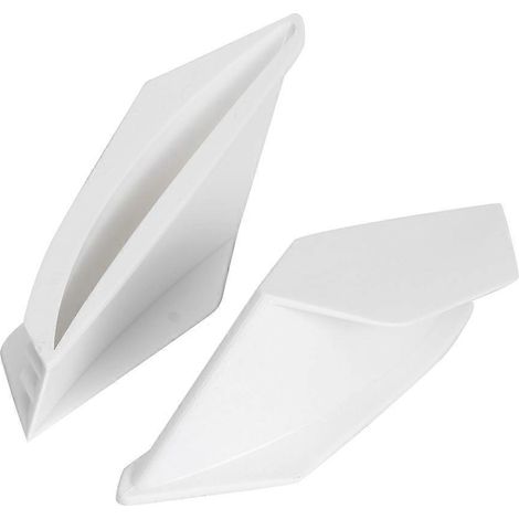 Motorrad-Aerodynamik-Winglets Spoilerflügel Universelles Modifikationszubehör Weiß