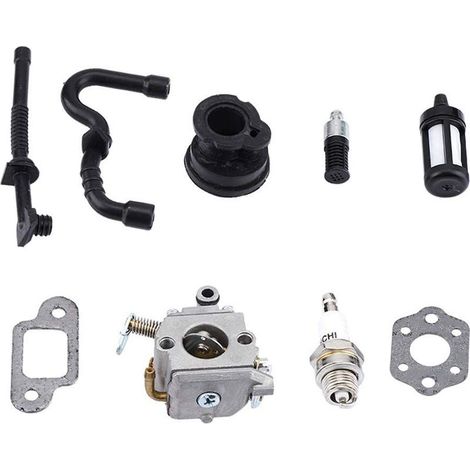– Carburateur pour tronçonneuse STIHL MS170 MS180 – Métal durable – Remplacement efficace pour modèles 017 018 – Installation simple (1/5)