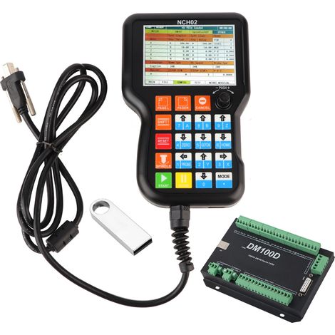 Carte contrôleur CNC motion USB 3 axes NCH02, système de commande de mouvement pour fraiseuse, graveur et routeur, carte d'axe précise et fiable, compatible avec NC Card, kit électronique DIY. (1/5)