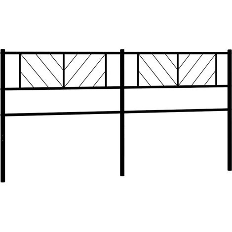 Maison Exclusive - Cabecero de repuesto de metal negro 200 cm