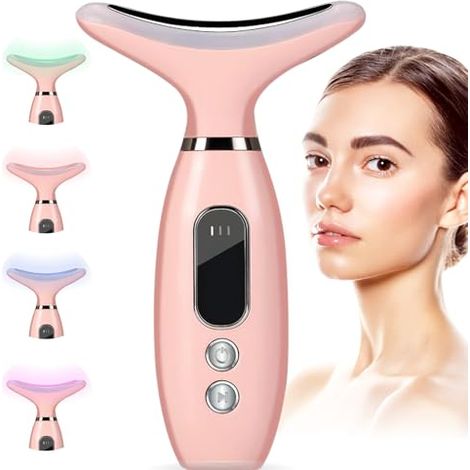 Appareil de massage pour le cou et le visage, outil multifonction 4 en 1 pour les soins de la peau, lifting du visage, rides, cadeau pour un ami, une mère, du miel (1/5)