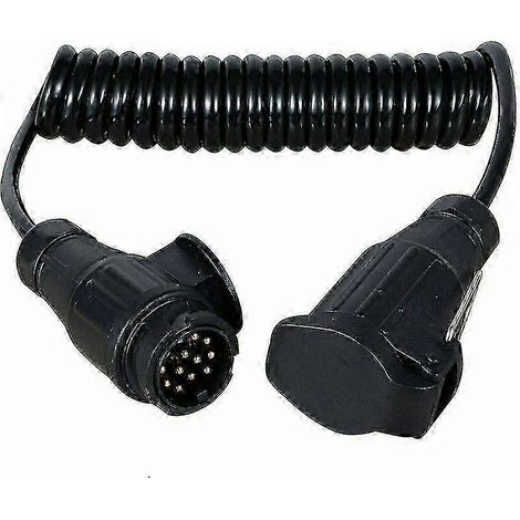 Rallonge de 2 m, prise 13 broches vers 13 broches, pour remorque, bateau, caravane, porte-vélos, etc. p2025011 (1/5)