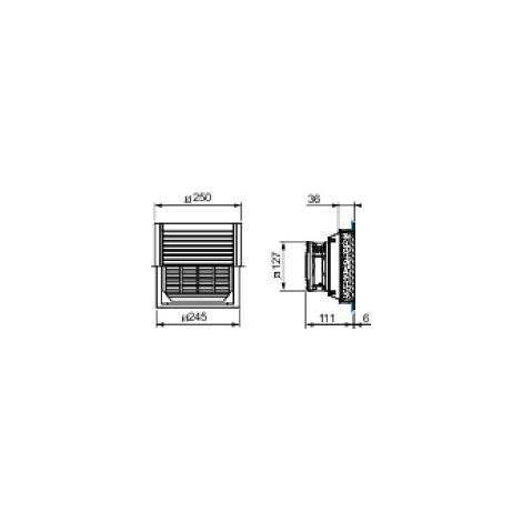 grille de sortie - climasys ca - découpe 291 x 291 mm - schneider electric nsycag291lpf (1/3)