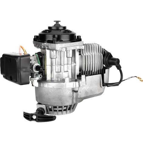 Moteur 49cc 2 temps démarrage lanceur pour mini pocket pit bike quad moto cross ATV buggy (1/5)