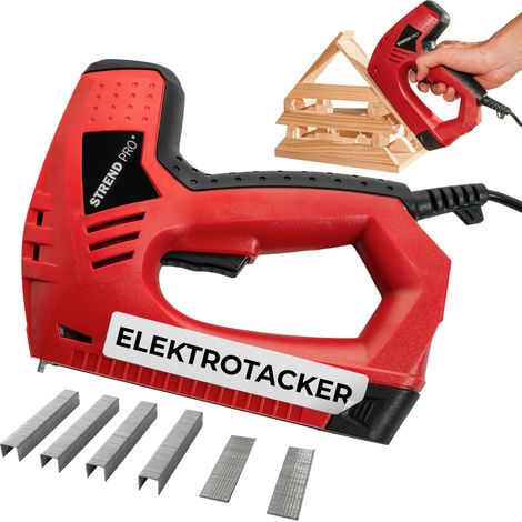 Elektrotacker Strend Pro J-123, elektrisch, Klammern 8-14 mm, Nägel 15 mm