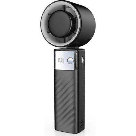 Ventilateur turbo portable, puissant [Refroidissement max. 20 h], noir (1/5)