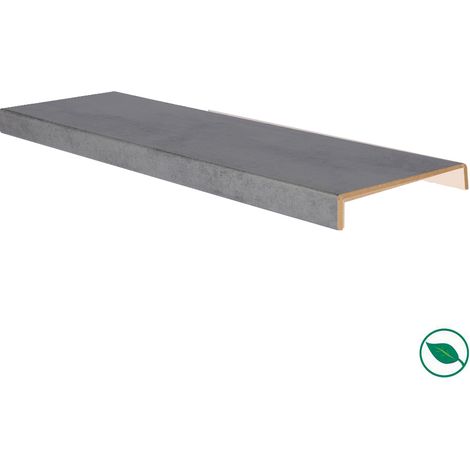 Forestea – Marche rénovation d'escalier XXL stratifié 1300 x 610 x 56 mm – Couleur dark grey – PEFC 70% pour rénovation durable