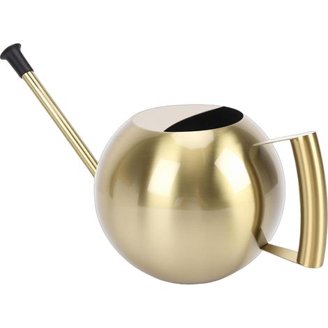 Arrosoir en Acier Inoxydable, Arrosoir pour Plantes D'intérieur de 1000 ML avec Long Bec pour Plantes de Fleurs de Jardin à la Maison Suspendues en Pot (Or Antique) (1/5)