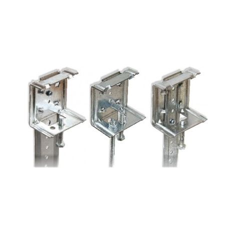 Semin – Suspente hourdis 3 en 1 – Boîte de 50 pcs – Acier zingué – Fixation pour plafonds en plaque de plâtre