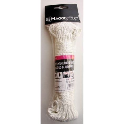 TRECCIA PER VENEZIANE BIANCA IN POLIPROPILENE 2.5MM X 20MT MAGGI GROUP
