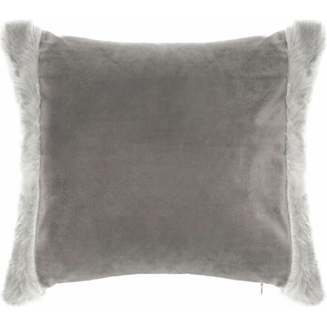 Cuscino quadrato, XU, pelliccia sintetica, Wild Earth, prodotto di qualità superiore, durevole e affidabile, materiali selezionati, conforme agli standard, facile da usare, soddisfazione garantita - K (1/2)