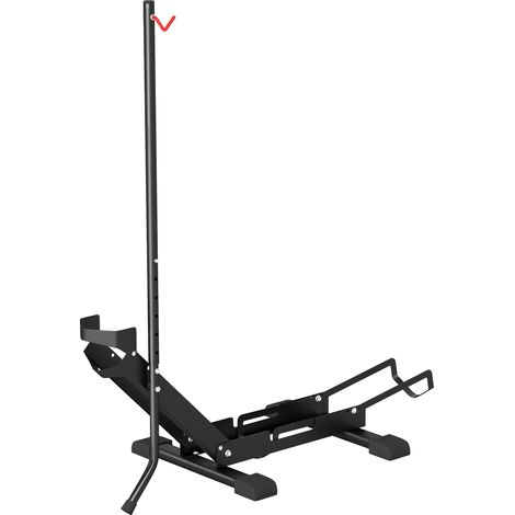 SPORTNOW Cavalletto Portabici Regolabile in Acciaio e Plastica Nero