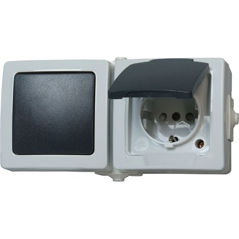 Kopp 138656001 - Combinazione di prese per ambienti umidi Nautic
