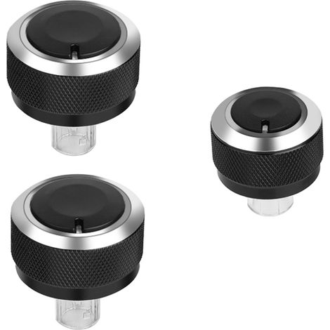 3-teiliger Klimaanlagen-Bedienknopf aus Aluminium für GOLF 5 MK5 2005-2009 (1/5)