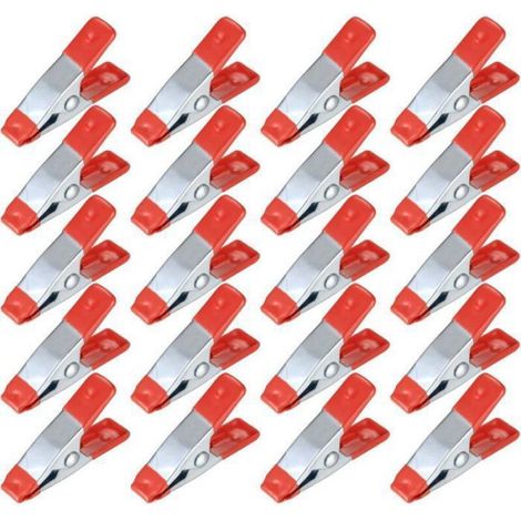 Pinces À Ressort - 2 Pouces - Acier Trempé - Pour Bâche Camping Travail Du Bois Modélisme - Lot De 20