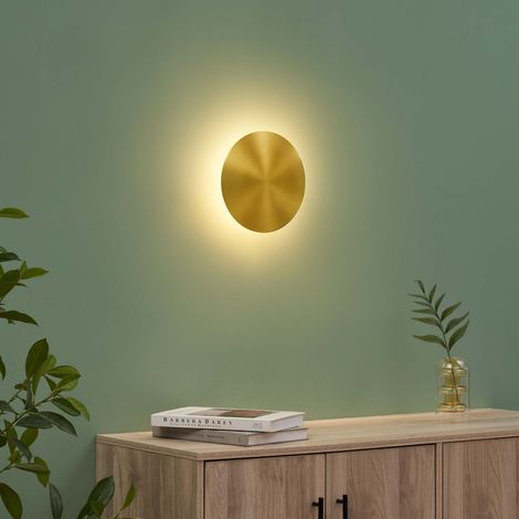 Runde Messing LED Wandleuchte 18 cm - Dorenis (1/5)