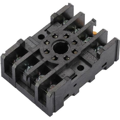 Support de relais de puissance PF085A 300 V 7 A à 8 pôles pour montage sur rail