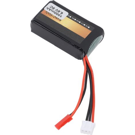 Récepteur RC Batterie Lithium 1000mAh 8C 6.6V pour Avion Radiocommandé et Télécommandes MC6B 4PX 14SG (1/5)