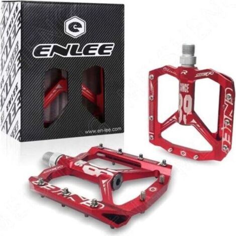 Pédales de vélo MTB 9/16' – Aluminium CNC léger 390g – Surface antidérapante 105x100mm – Roulements scellés pour BMX et VTT (1/3)