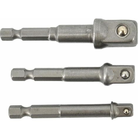 Adattatori trapano awtools acciaio CrV 1 4 3 8 1 2 pollici
