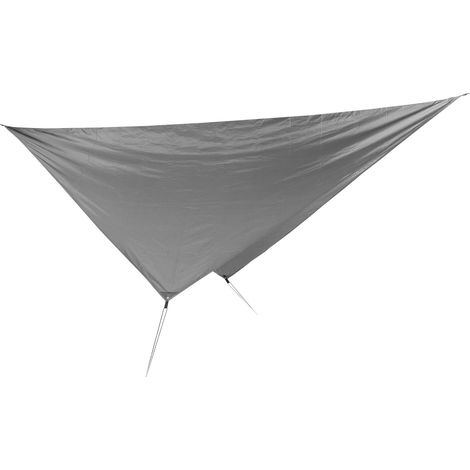 Bâche de Protection Imperméable 360x290 cm, Toile d'Ombre Polyvalente pour Jardin et Plage, Forme Rhombus Gris (1/5)
